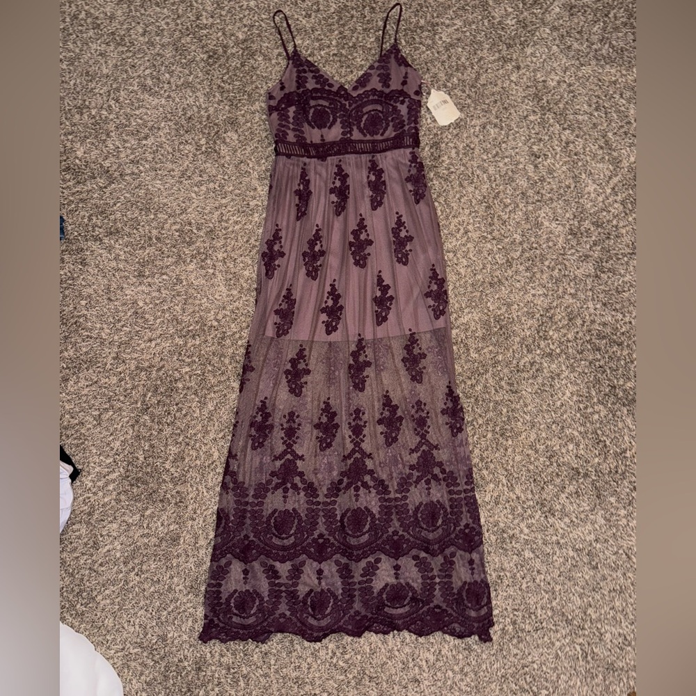 Long Purple Plum Dress from Altar’d State